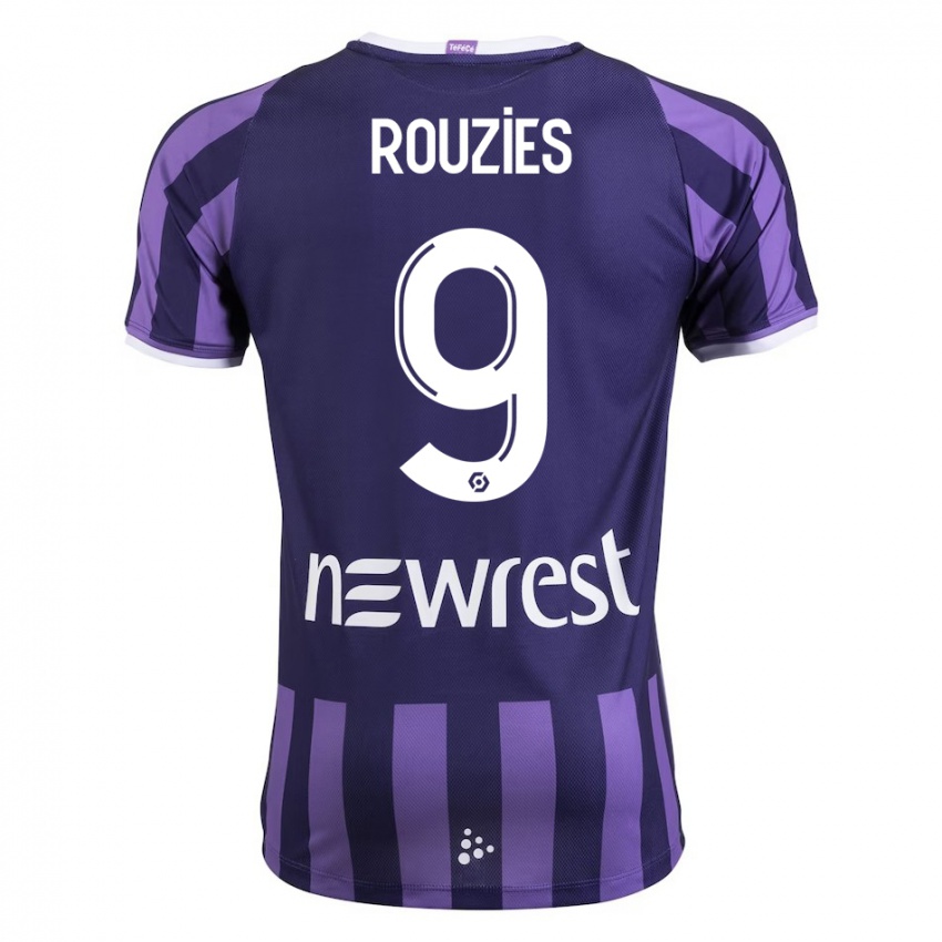 Mujer Camiseta Manon Rouzies #9 Morado 2ª Equipación 2023/24 La Camisa México