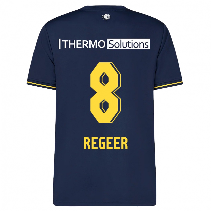 Mujer Camiseta Youri Regeer #8 Armada 2ª Equipación 2023/24 La Camisa México