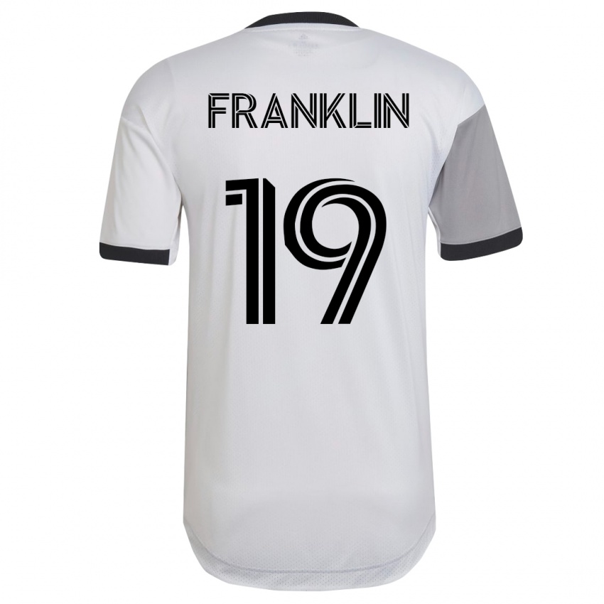 Mujer Camiseta Kobe Franklin #19 Blanco 2ª Equipación 2023/24 La Camisa México