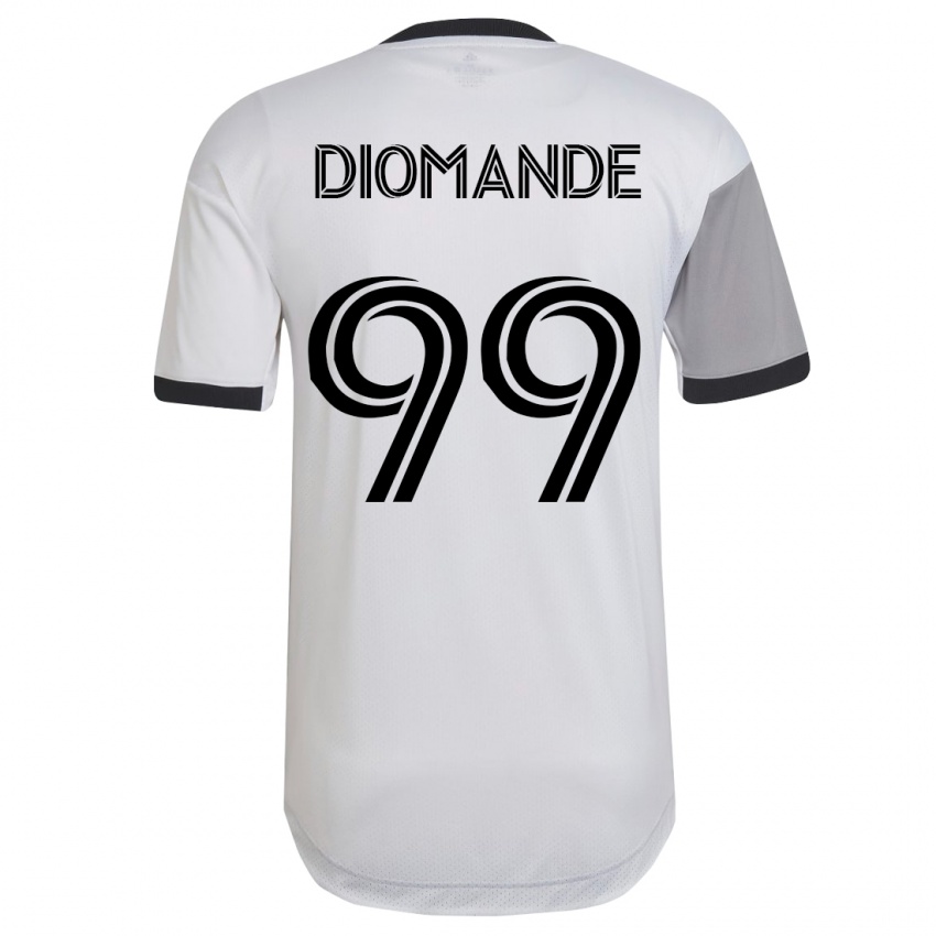 Mujer Camiseta Adama Diomande #99 Blanco 2ª Equipación 2023/24 La Camisa México