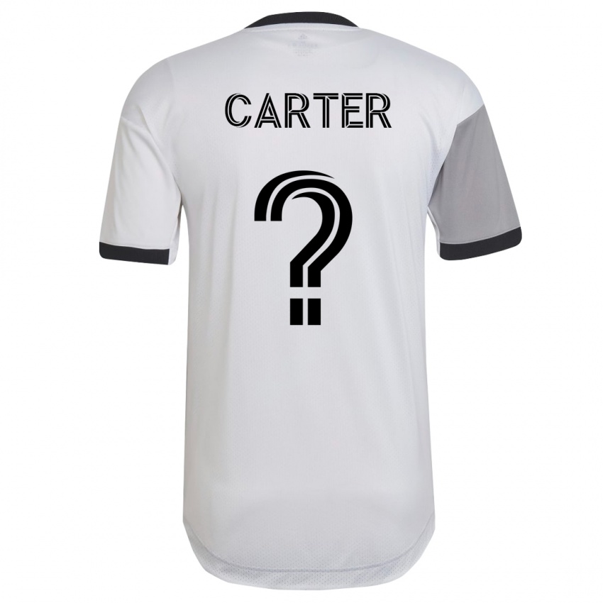 Mujer Camiseta Ajahni Carter #0 Blanco 2ª Equipación 2023/24 La Camisa México