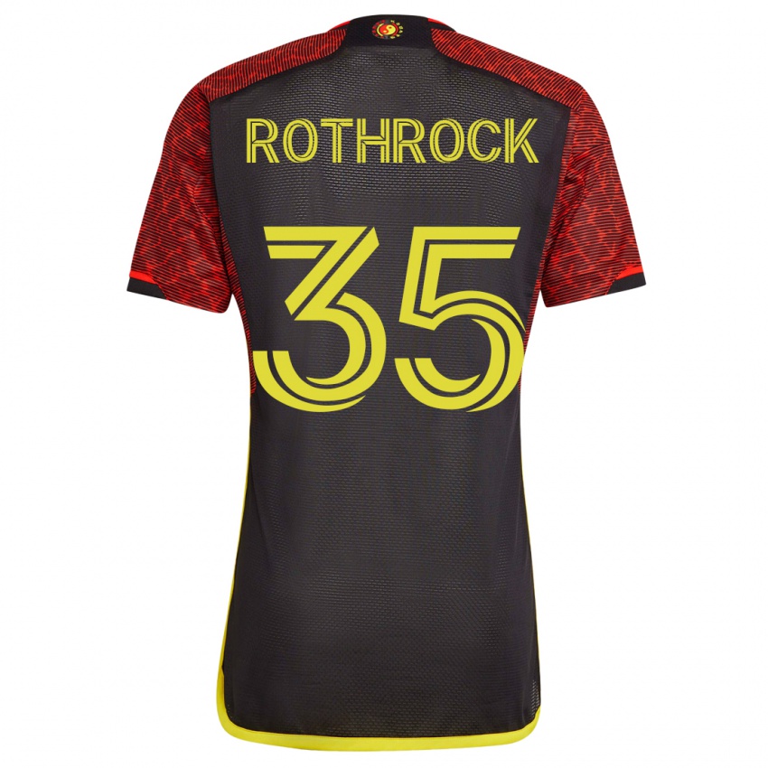 Mujer Camiseta Paul Rothrock #35 Naranja 2ª Equipación 2023/24 La Camisa México