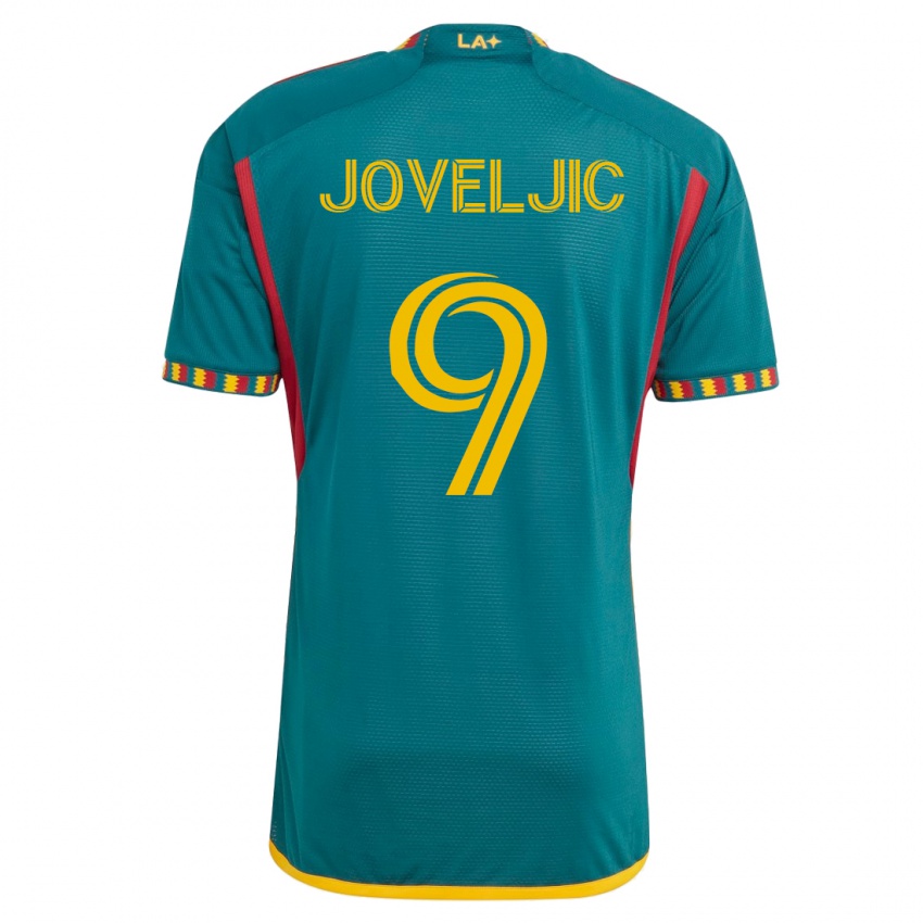 Mujer Camiseta Dejan Joveljic #9 Verde 2ª Equipación 2023/24 La Camisa México