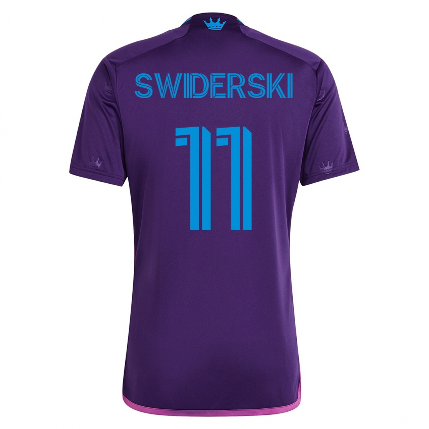 Mujer Camiseta Karol Swiderski #11 Violeta 2ª Equipación 2023/24 La Camisa México