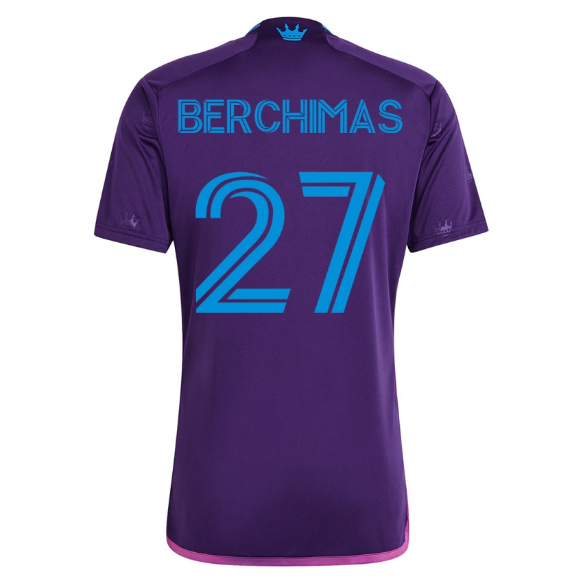 Mujer Camiseta Nimfasha Berchimas #27 Violeta 2ª Equipación 2023/24 La Camisa México