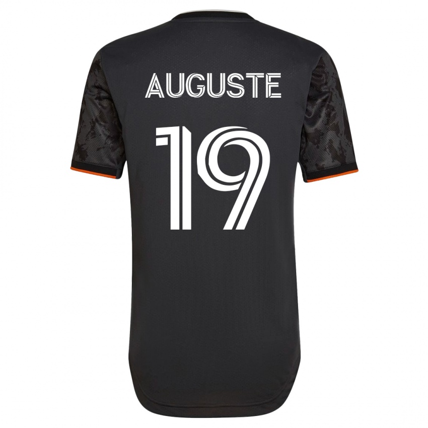Mujer Camiseta Charles Auguste #19 Negro 2ª Equipación 2023/24 La Camisa México