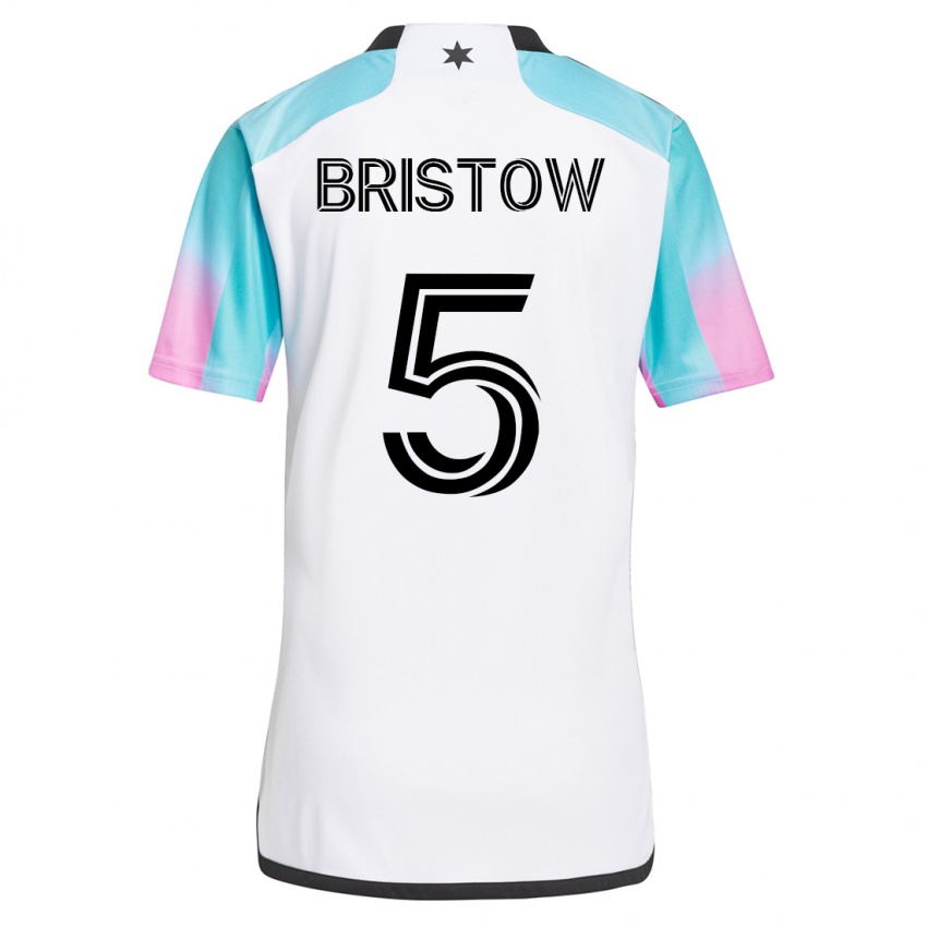 Mujer Camiseta Ethan Bristow #5 Blanco 2ª Equipación 2023/24 La Camisa México