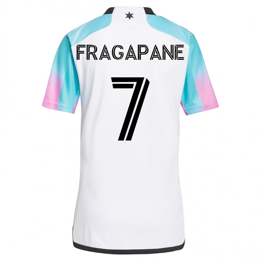 Mujer Camiseta Franco Fragapane #7 Blanco 2ª Equipación 2023/24 La Camisa México