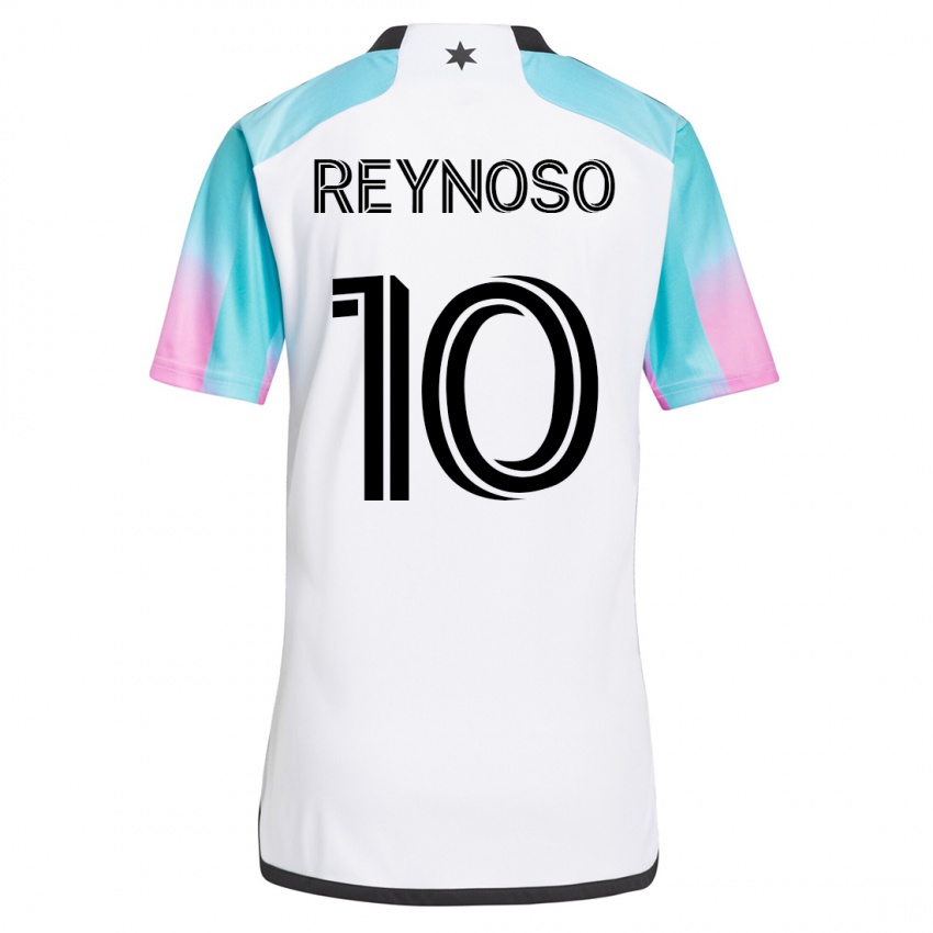 Mujer Camiseta Emanuel Reynoso #10 Blanco 2ª Equipación 2023/24 La Camisa México