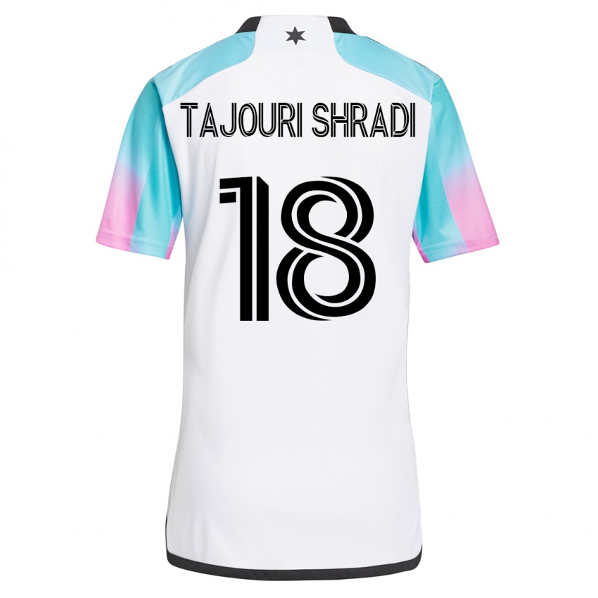 Mujer Camiseta Ismael Tajouri-Shradi #18 Blanco 2ª Equipación 2023/24 La Camisa México
