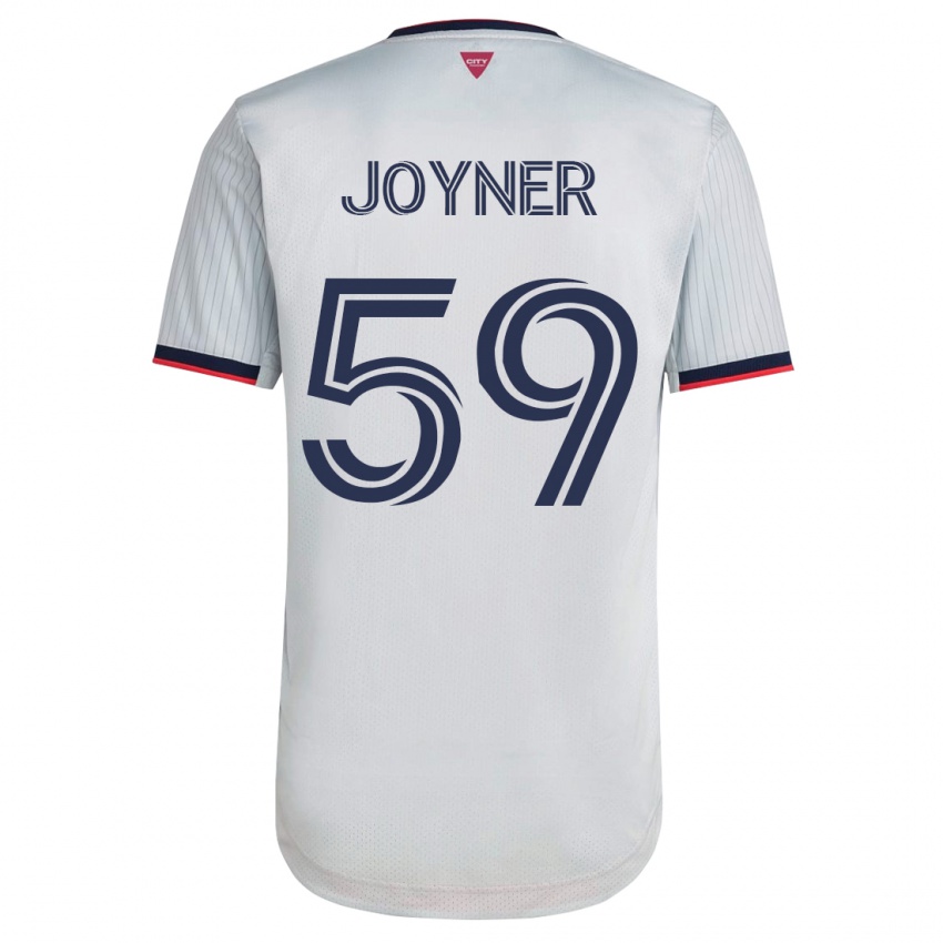 Mujer Camiseta Mykhi Joyner #59 Blanco 2ª Equipación 2023/24 La Camisa México