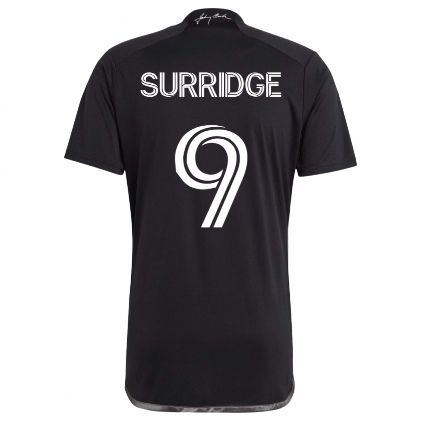 Mujer Camiseta Sam Surridge #9 Negro 2ª Equipación 2023/24 La Camisa México