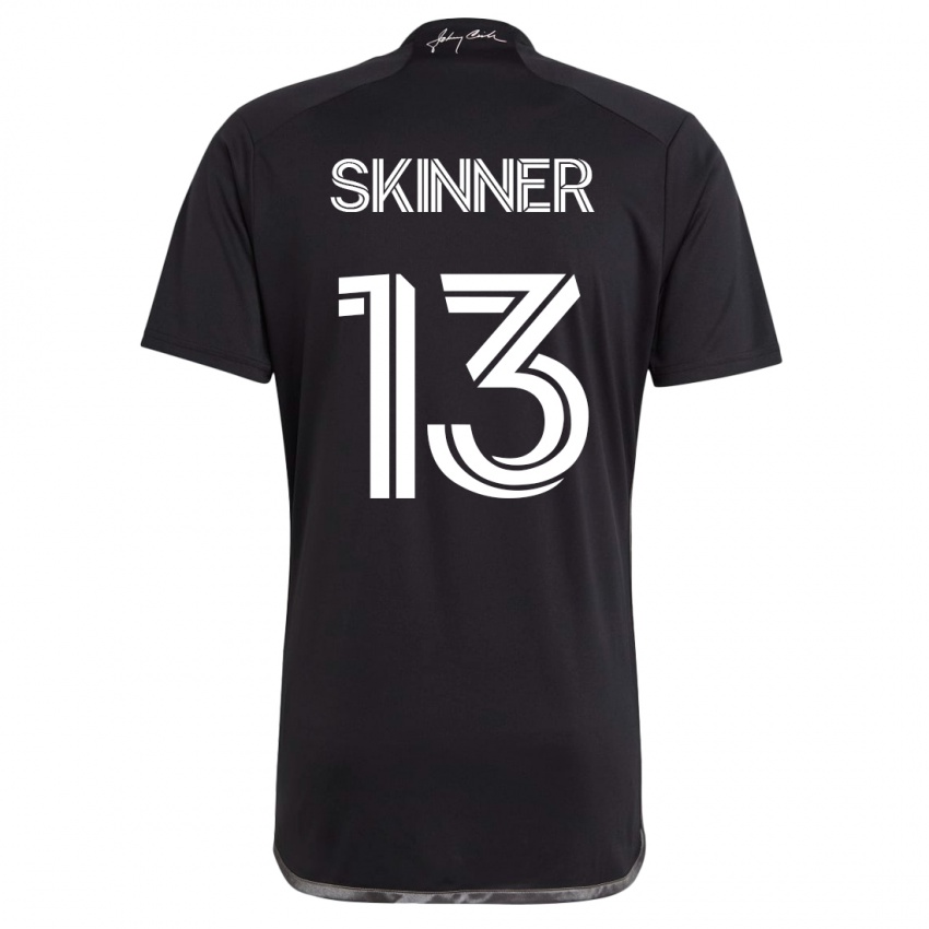 Mujer Camiseta Joey Skinner #13 Negro 2ª Equipación 2023/24 La Camisa México