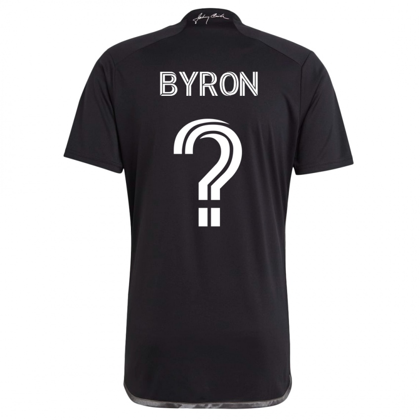 Mujer Camiseta Samuel Byron #0 Negro 2ª Equipación 2023/24 La Camisa México