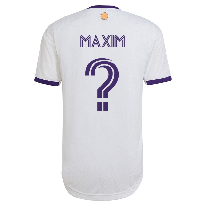 Mujer Camiseta Luca Maxim #0 Blanco 2ª Equipación 2023/24 La Camisa México