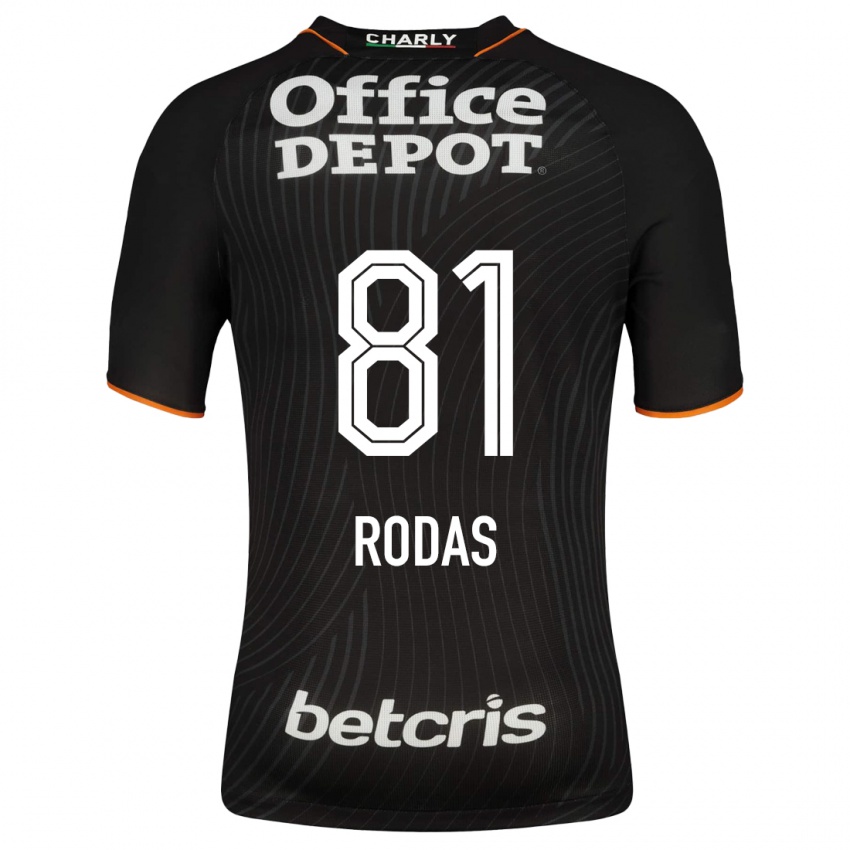 Mujer Camiseta Carlos Rodas #81 Negro 2ª Equipación 2023/24 La Camisa México