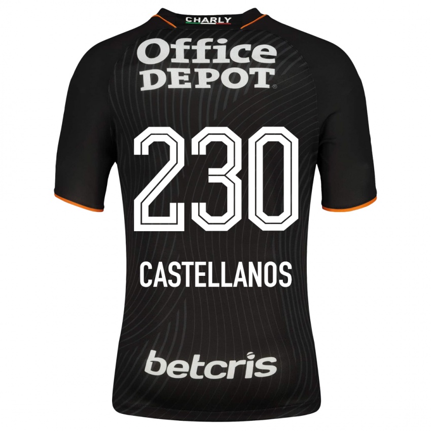 Mujer Camiseta Edson Castellanos #230 Negro 2ª Equipación 2023/24 La Camisa México