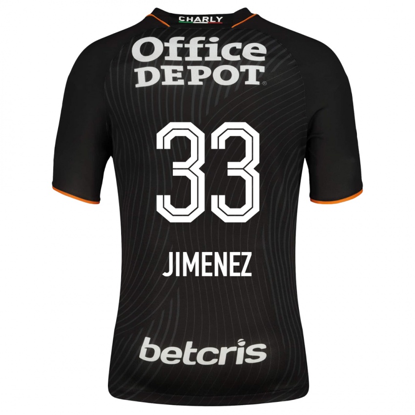 Mujer Camiseta Stefani Jiménez #33 Negro 2ª Equipación 2023/24 La Camisa México