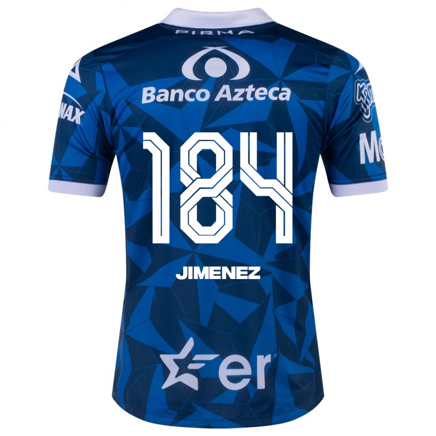 Mujer Camiseta Leonardo Jiménez #184 Azul 2ª Equipación 2023/24 La Camisa México