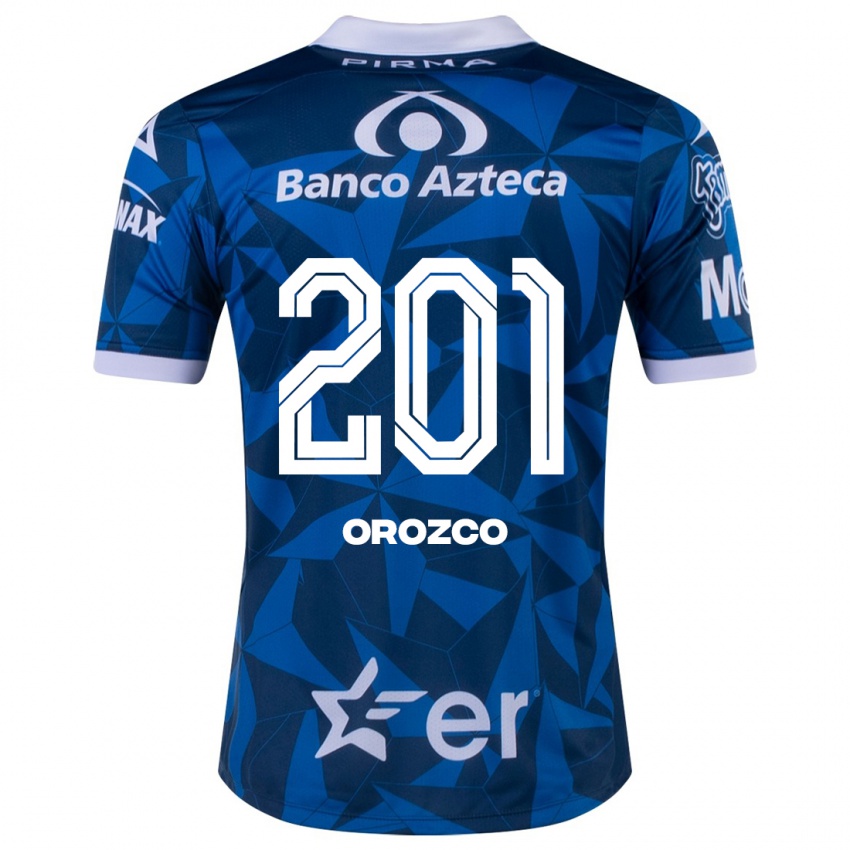 Mujer Camiseta Fabrizzio Orozco #201 Azul 2ª Equipación 2023/24 La Camisa México