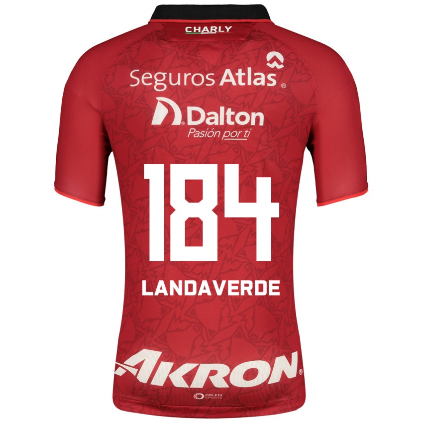 Mujer Camiseta Antero Landaverde #184 Rojo 2ª Equipación 2023/24 La Camisa México