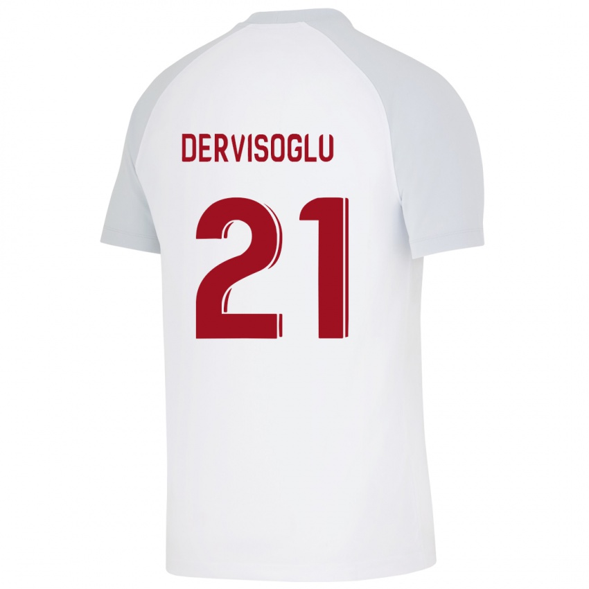 Mujer Camiseta Halil Dervişoğlu #21 Blanco 2ª Equipación 2023/24 La Camisa México