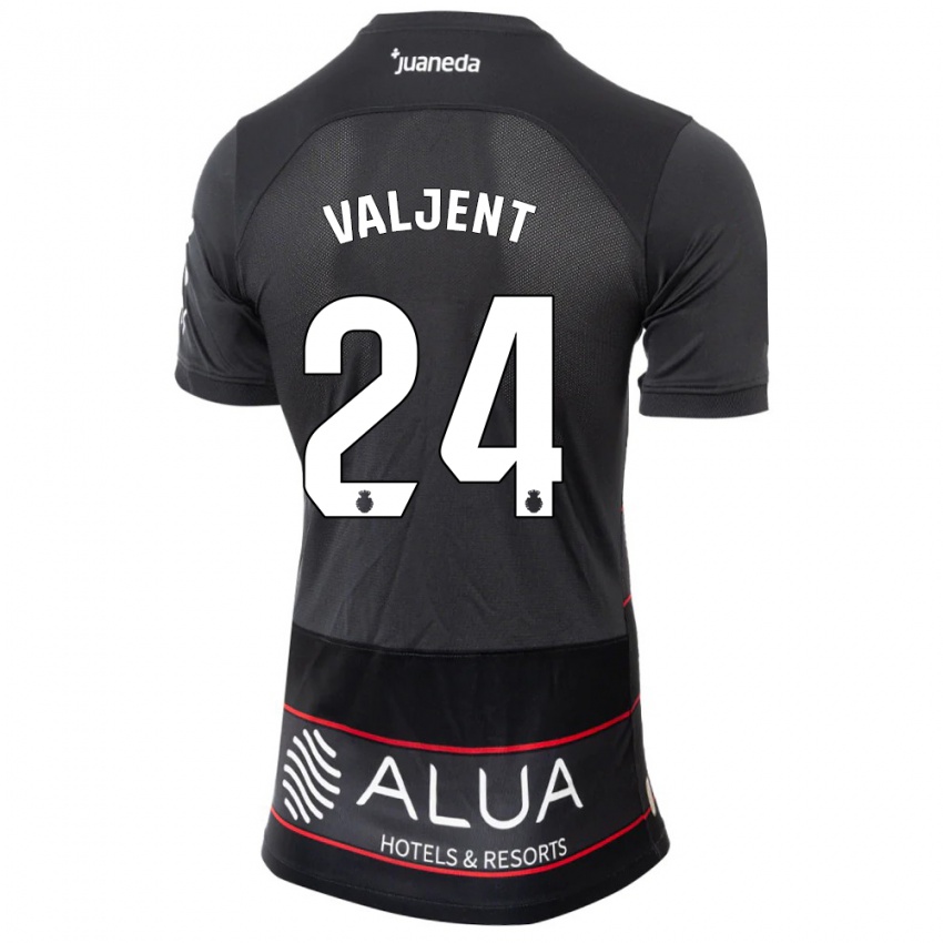 Mujer Camiseta Martin Valjent #24 Negro 2ª Equipación 2023/24 La Camisa México