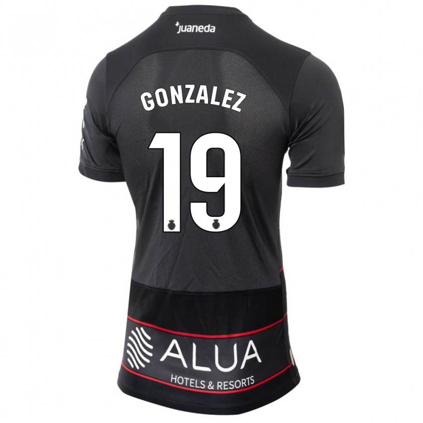 Mujer Camiseta Adrià González #19 Negro 2ª Equipación 2023/24 La Camisa México