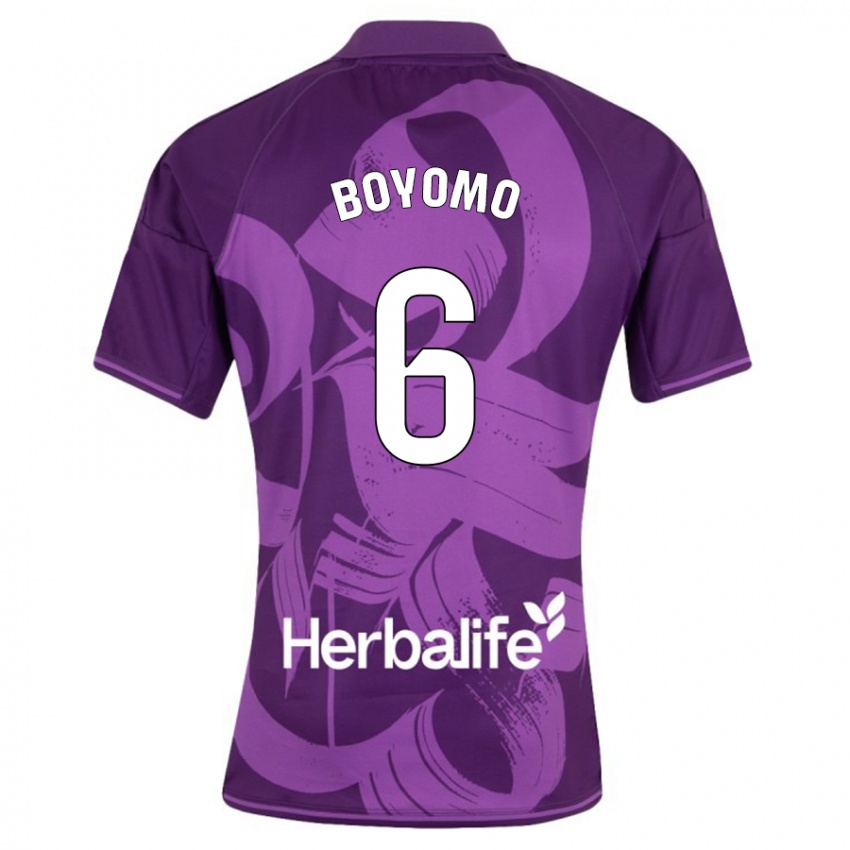 Mujer Camiseta Enzo Boyomo #6 Violeta 2ª Equipación 2023/24 La Camisa México