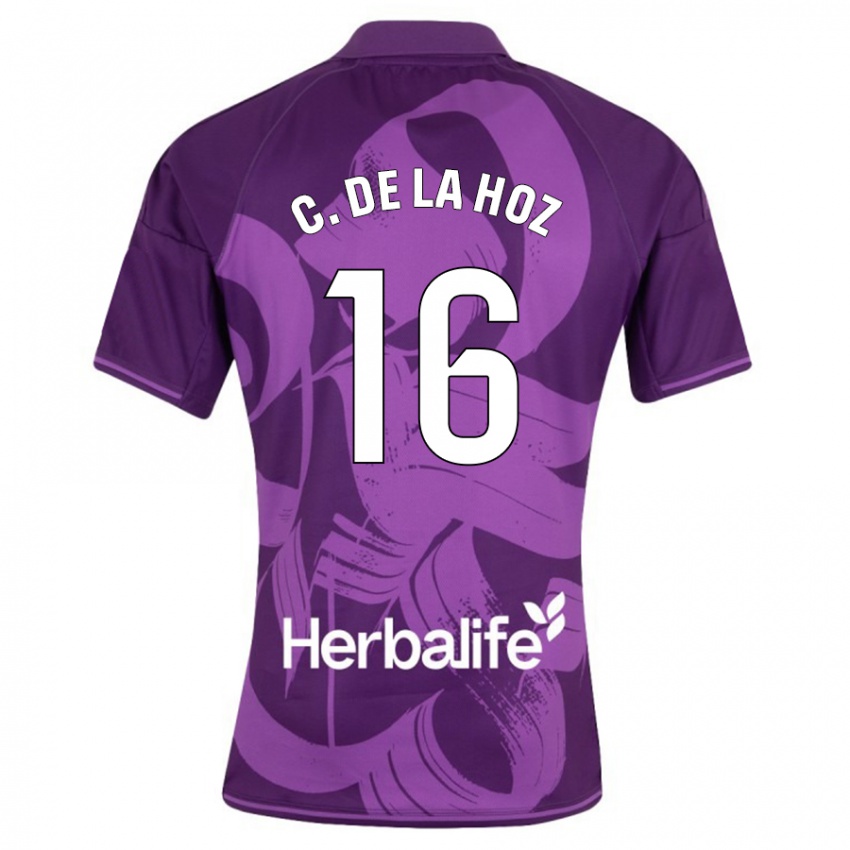 Mujer Camiseta César De La Hoz #16 Violeta 2ª Equipación 2023/24 La Camisa México
