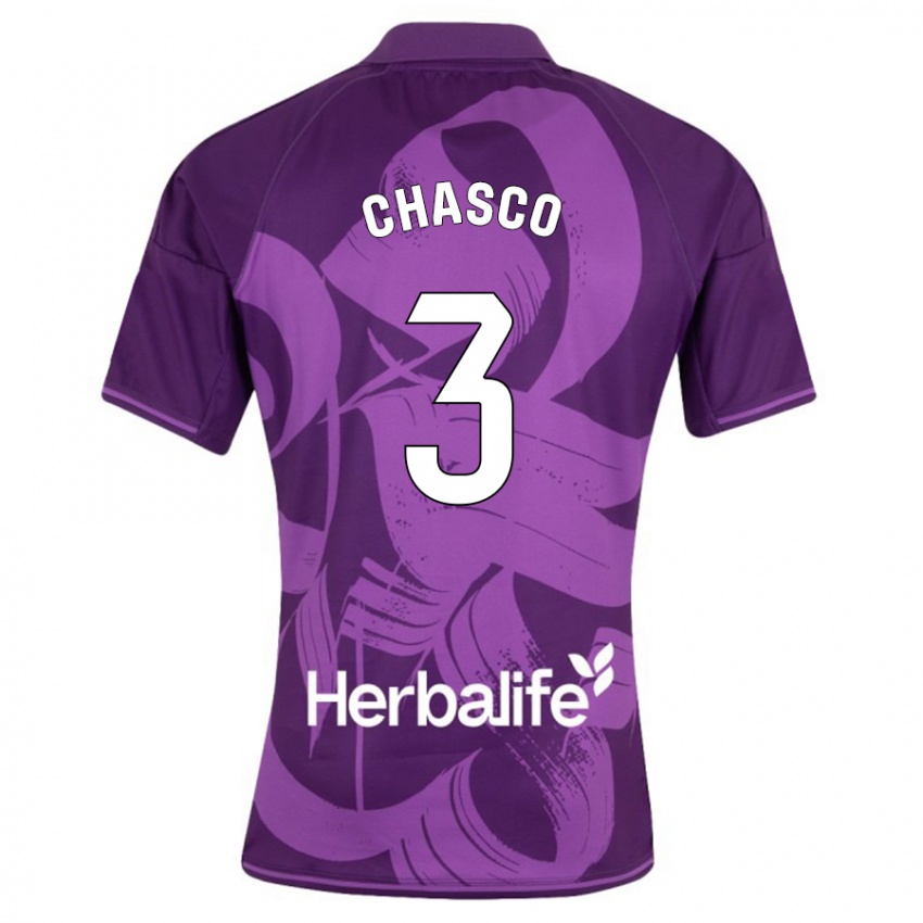 Mujer Camiseta Raúl Chasco #3 Violeta 2ª Equipación 2023/24 La Camisa México