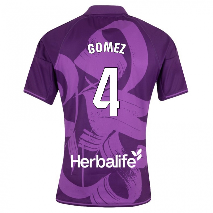 Mujer Camiseta Adrián Gómez #4 Violeta 2ª Equipación 2023/24 La Camisa México