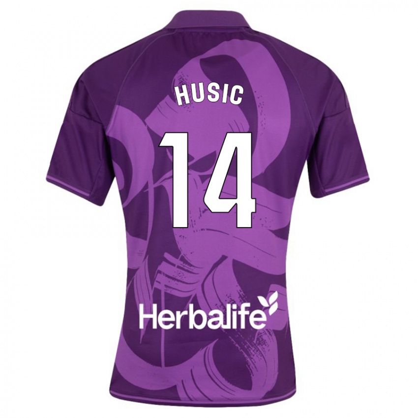 Mujer Camiseta Salih Husic #14 Violeta 2ª Equipación 2023/24 La Camisa México