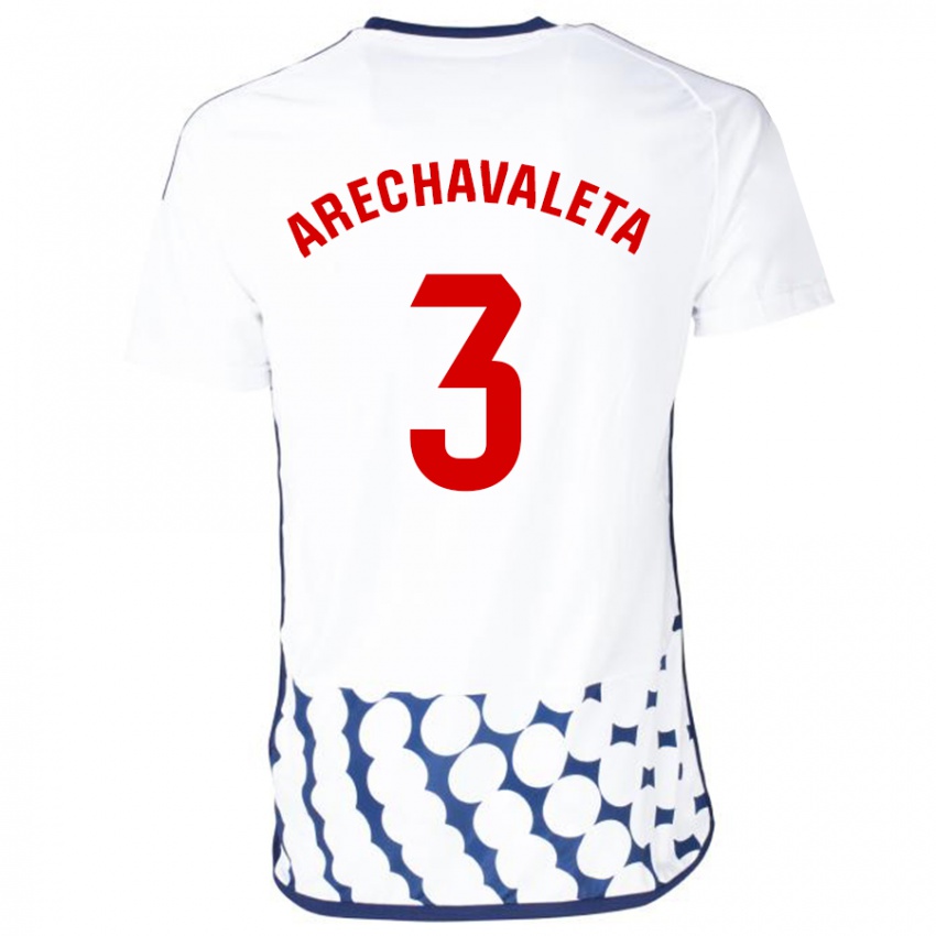 Mujer Camiseta Jorge Arechavaleta #3 Blanco 2ª Equipación 2023/24 La Camisa México