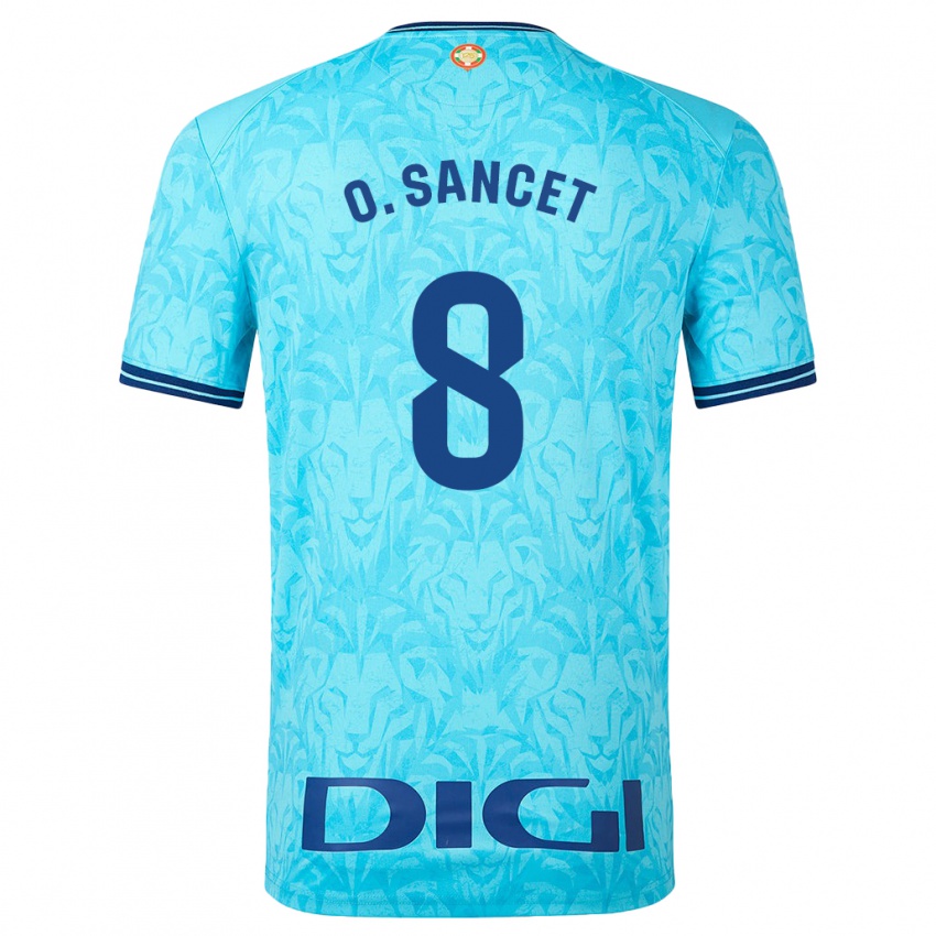 Mujer Camiseta Oihan Sancet #8 Cielo Azul 2ª Equipación 2023/24 La Camisa México