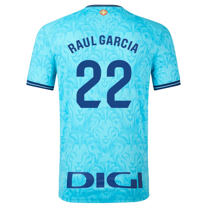 Mujer Camiseta Raul Garcia #22 Cielo Azul 2ª Equipación 2023/24 La Camisa México