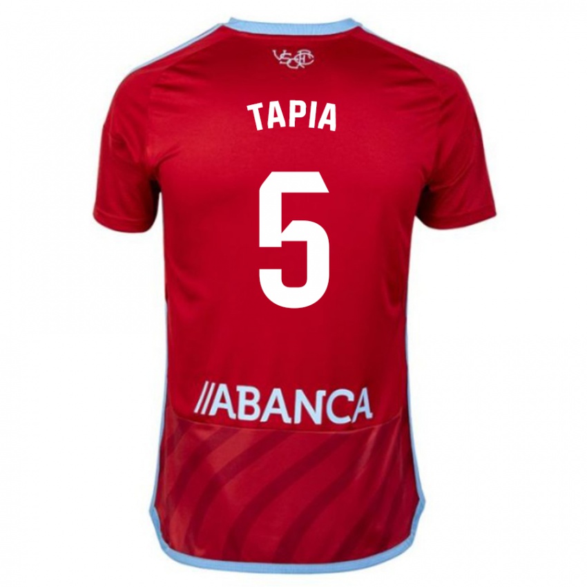 Mujer Camiseta Renato Tapia #5 Rojo 2ª Equipación 2023/24 La Camisa México