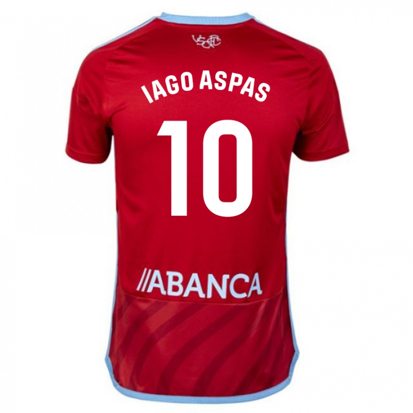 Mujer Camiseta Iago Aspas #10 Rojo 2ª Equipación 2023/24 La Camisa México