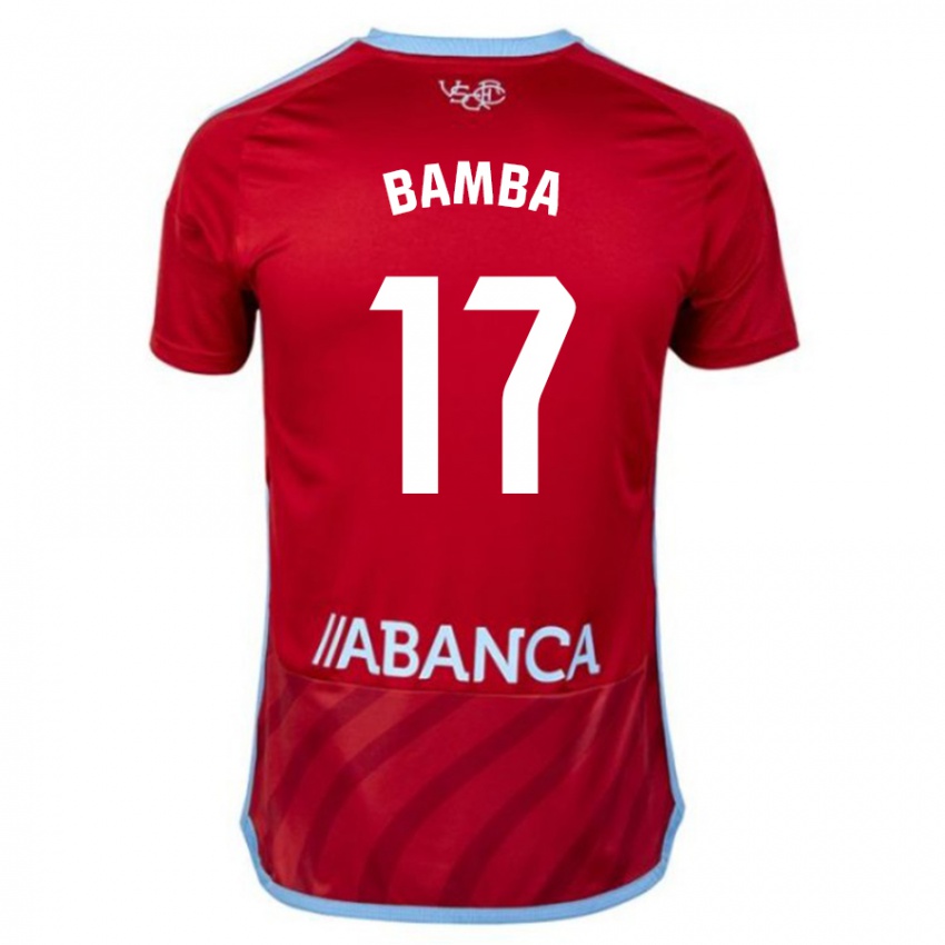 Mujer Camiseta Jonathan Bamba #17 Rojo 2ª Equipación 2023/24 La Camisa México