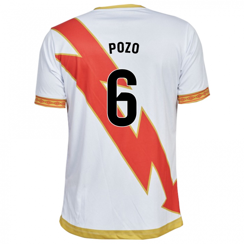 Niño Camiseta José Pozo #6 Blanco 1ª Equipación 2023/24 La Camisa México