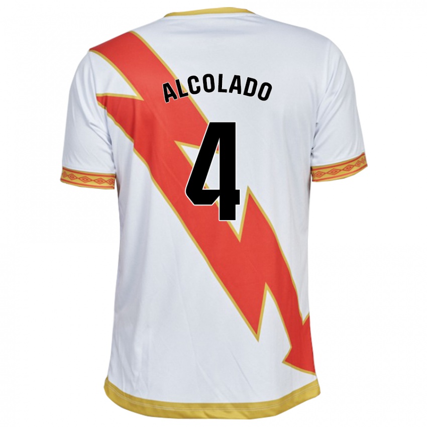 Niño Camiseta Jaime Alcolado #4 Blanco 1ª Equipación 2023/24 La Camisa México