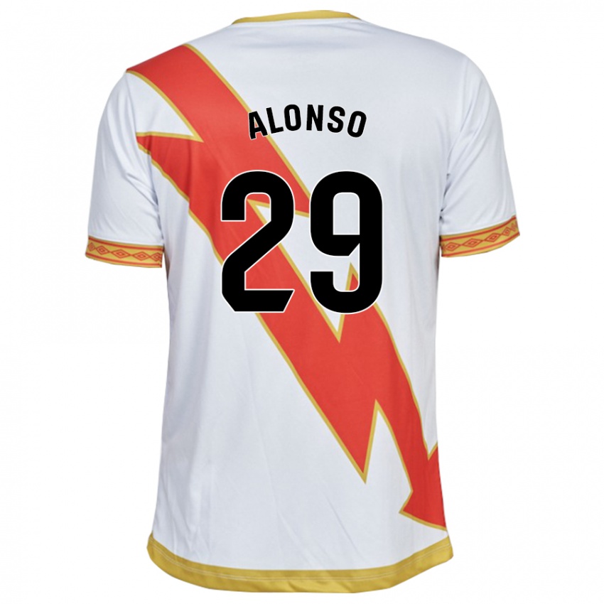 Niño Camiseta Sergio Alonso #29 Blanco 1ª Equipación 2023/24 La Camisa México