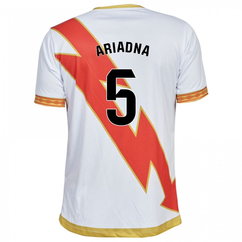 Niño Camiseta Ariadna Rovirola Moreno #5 Blanco 1ª Equipación 2023/24 La Camisa México