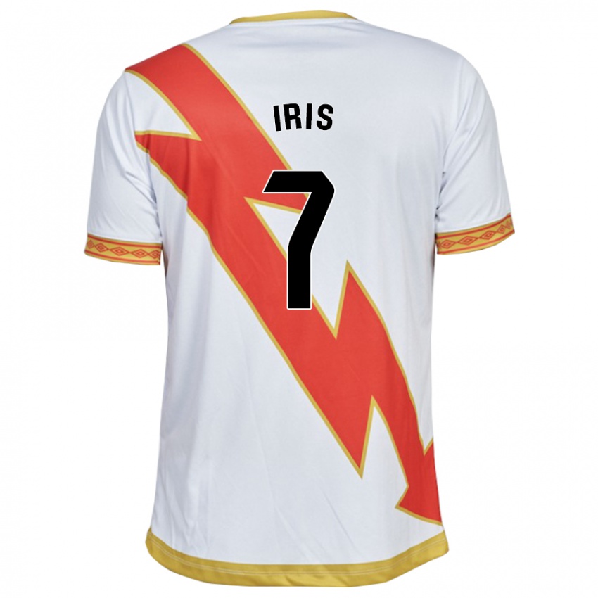 Niño Camiseta Iris Ponciano Del Rio #7 Blanco 1ª Equipación 2023/24 La Camisa México