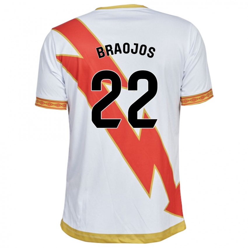 Niño Camiseta Mónica Braojos Pérez #22 Blanco 1ª Equipación 2023/24 La Camisa México