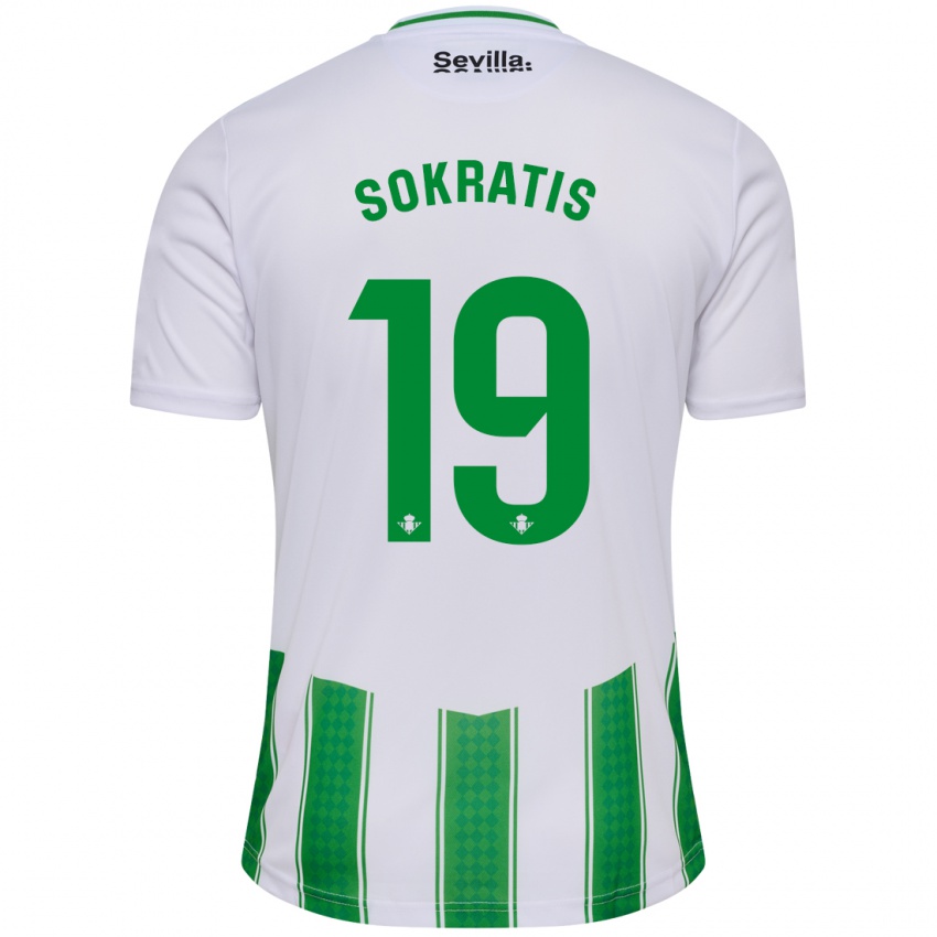 Niño Camiseta Sokratis Papastathopoulos #19 Blanco 1ª Equipación 2023/24 La Camisa México