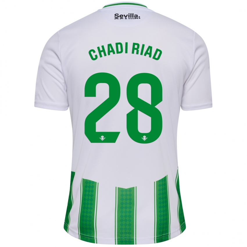 Niño Camiseta Chadi Riad #28 Blanco 1ª Equipación 2023/24 La Camisa México