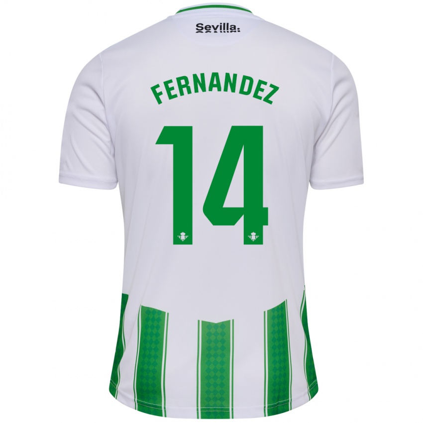Niño Camiseta Quique Fernández #14 Blanco 1ª Equipación 2023/24 La Camisa México