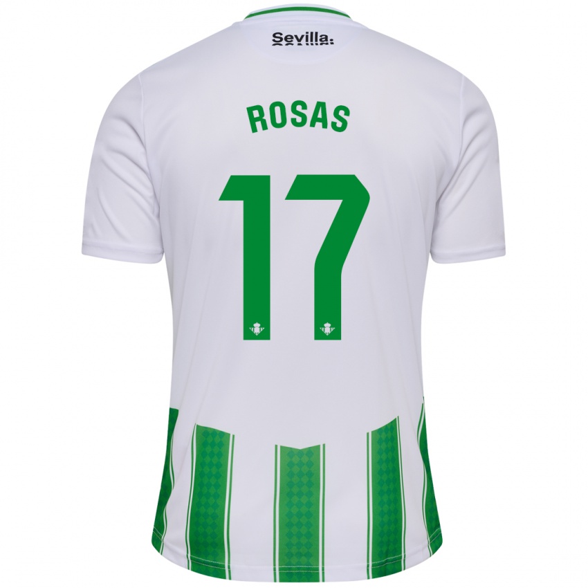 Niño Camiseta Berto Rosas #17 Blanco 1ª Equipación 2023/24 La Camisa México