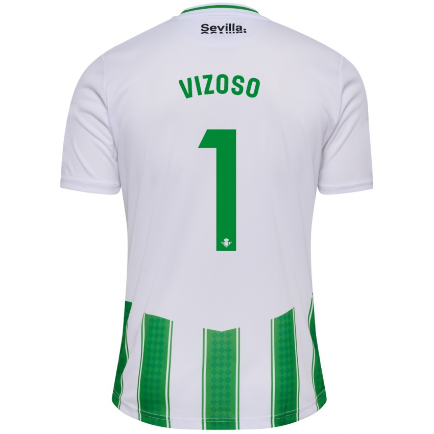 Niño Camiseta Paula Vizoso Prieto #1 Blanco 1ª Equipación 2023/24 La Camisa México